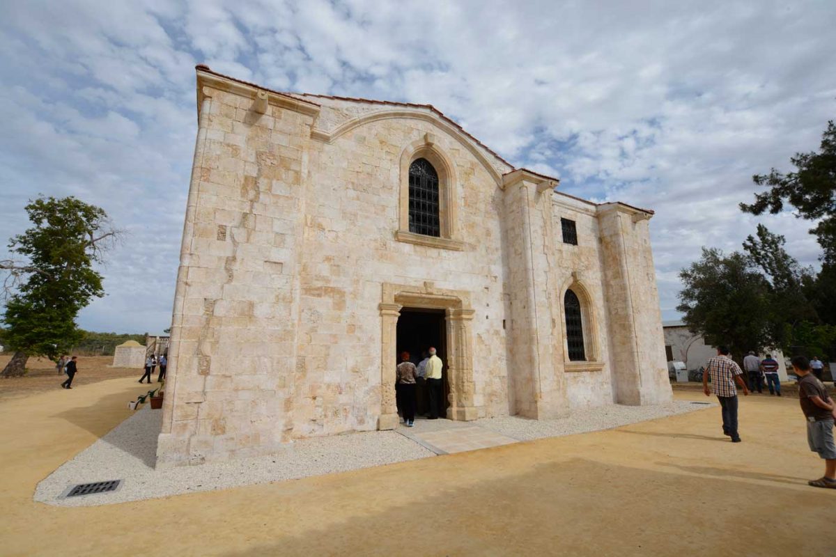 Προχωρούν οι εργασίες αποκατάστασης στη μονή του Αγίου Παντελεήμονα στη Μύρτου (φωτ.: ΑΠΕ-ΜΠΕ/Α. Βικέτος).