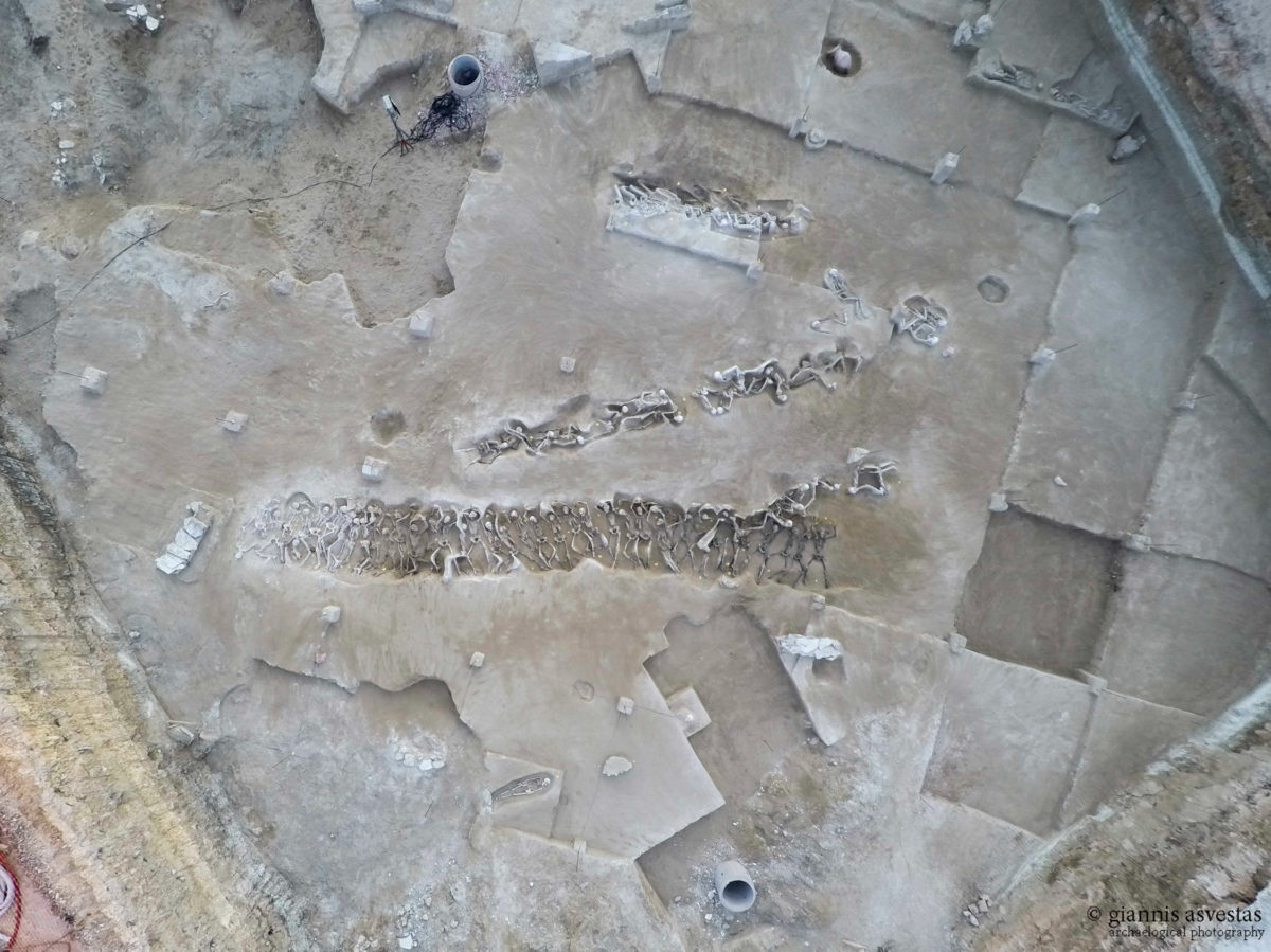 Άποψη του χώρου όπου βρέθηκαν οι «Δεσμώτες» του Φαλήρου (φωτ.: ΑΠΕ-ΜΠΕ).