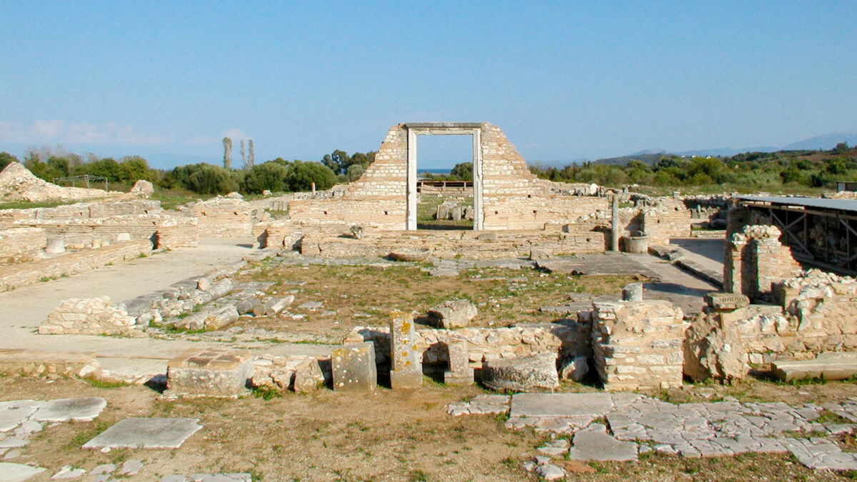 Άποψη του αρχαιολογικού χώρου της αρχαίας Νικόπολης.