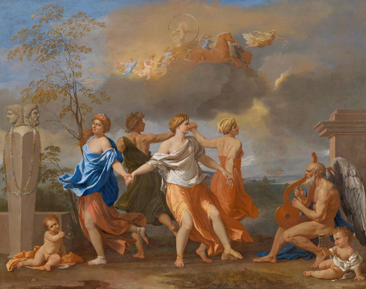 Nicolas Poussin, «Χορός στη Μουσική του Χρόνου», περ. 1634 (φωτ.: © The Trustees of the Wallace Collection).