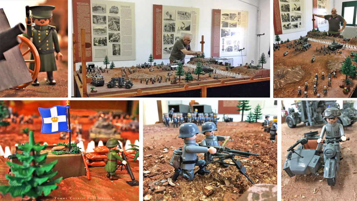 Διόραμα με φιγούρες playmobil στο μουσείο των οχυρών Ρούπελ 