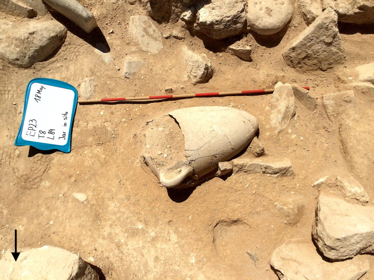 Εύρημα από την ανασκαφή στη θέση Ερήμη-Πιθάρκα (πηγή εικόνας: Τμήμα Αρχαιοτήτων Κύπρου).