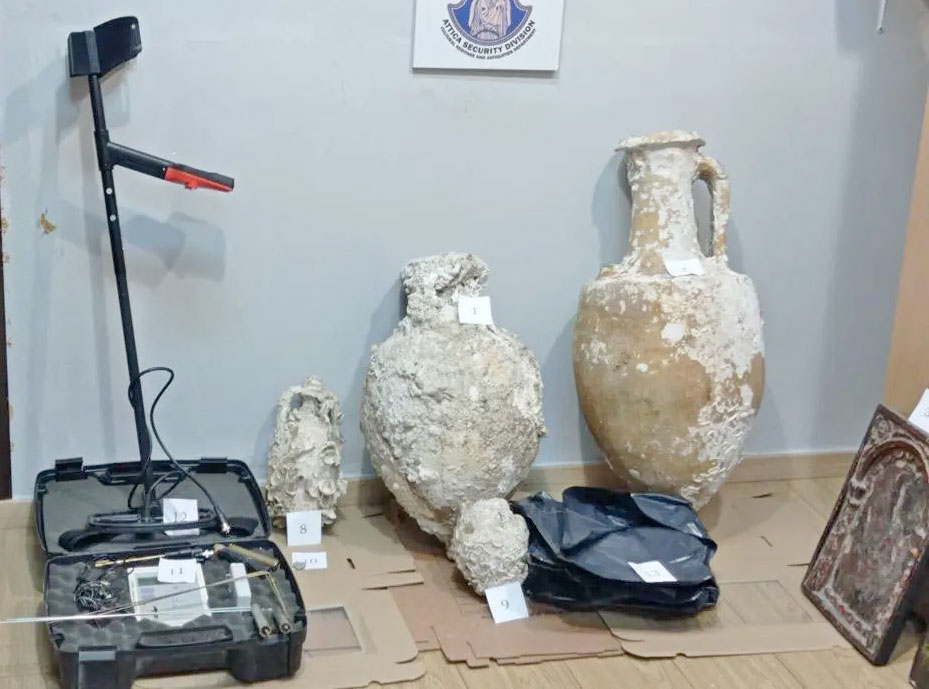 Συνελήφθησαν δύο άτομα στα Ιωάννινα για κατοχή αρχαιοτήτων