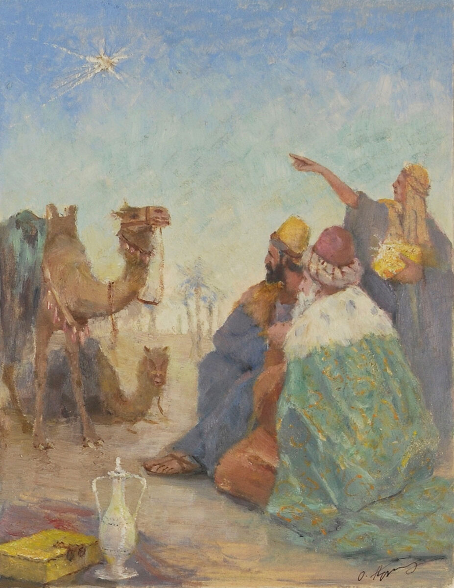 Ουμβέρτος Αργυρός (1884-1963), «Μάγοι». Πηγή εικόνας: Εθνική Πινακοθήκη.
