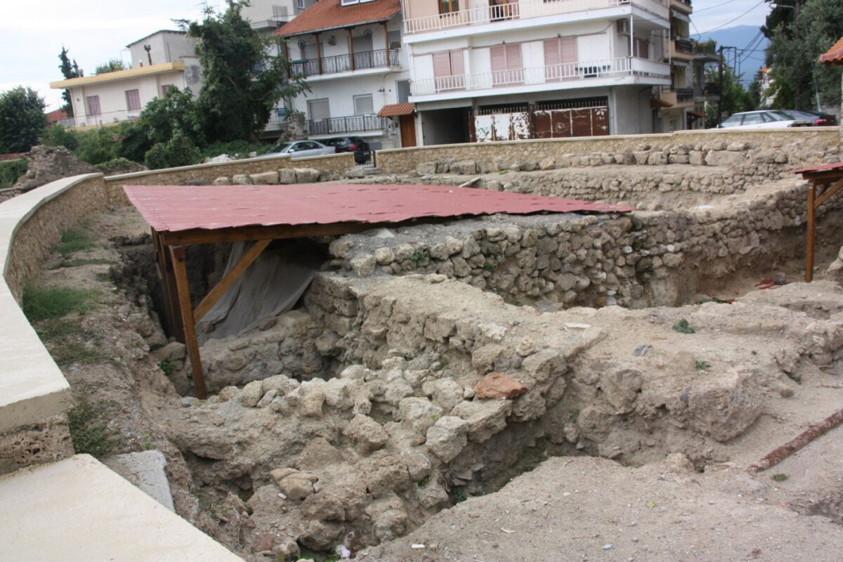 Άποψη του παλαιοχριστιανικού προτειχίσματος. Πηγή εικόνας: ΥΠΠΟ.