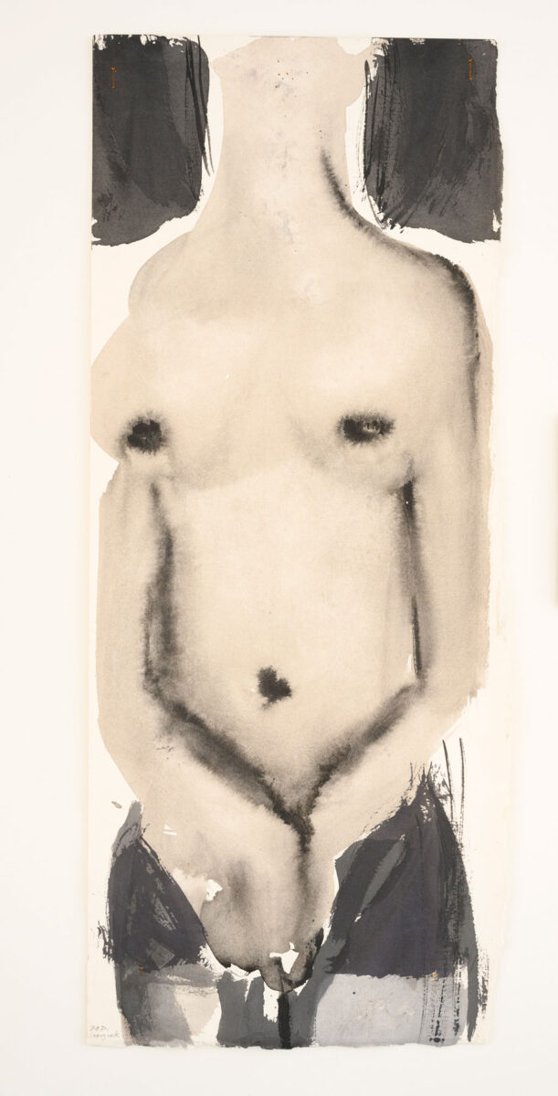 Marlene Dumas, «Long Neck» (fragment), περ. 1998, μεικτή τεχνική σε χαρτί, 63x26 εκ. Συλλογή καλλιτέχνιδος. Φωτ: Peter Cox, Eindhoven © Marlene Dumas, με την ευγενική παραχώρηση Studio Dumas.